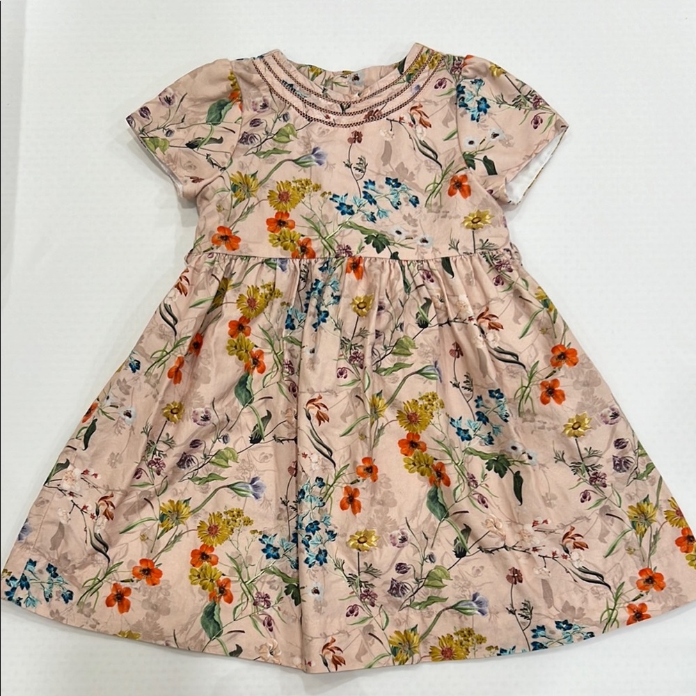 Floral Kids Dress - Multicolor